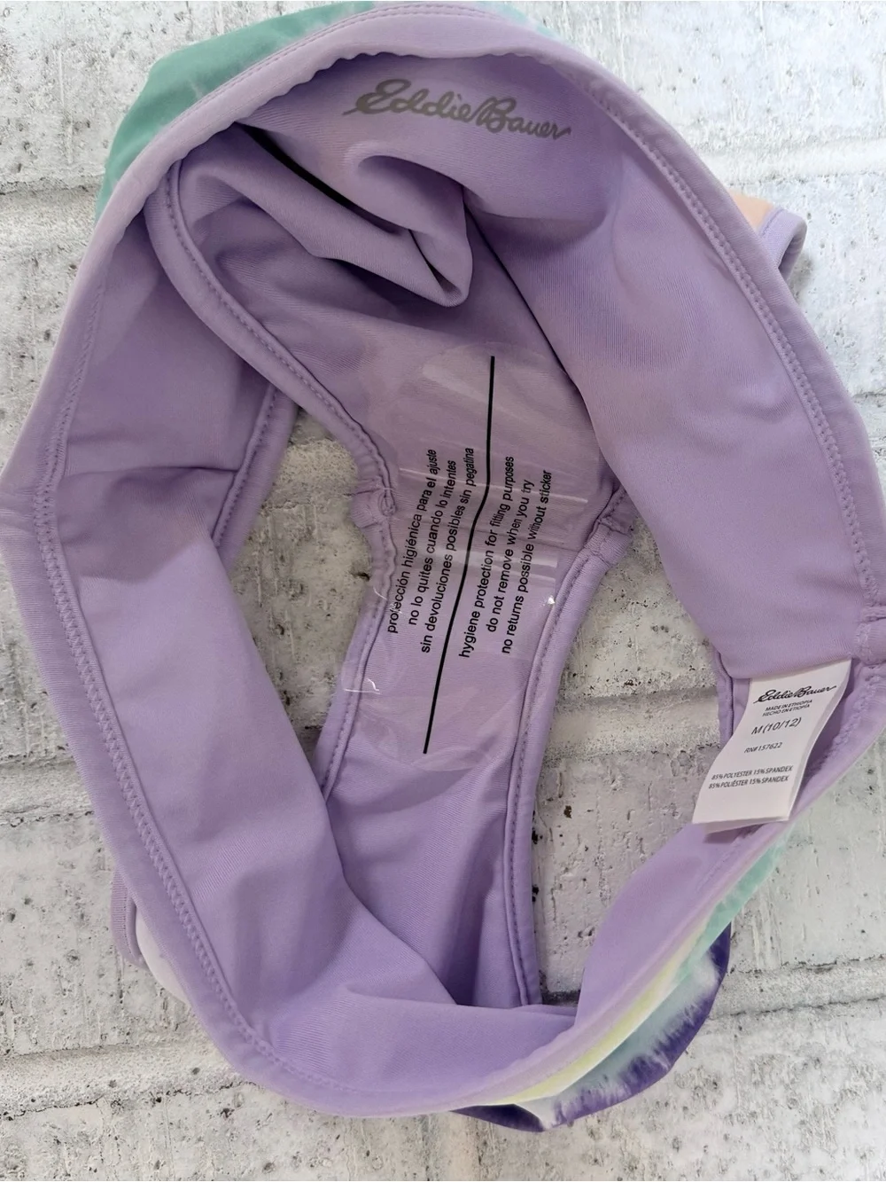NWOT Eddie Bauer Reversible Tankini Swimsuit Size M (10/12)